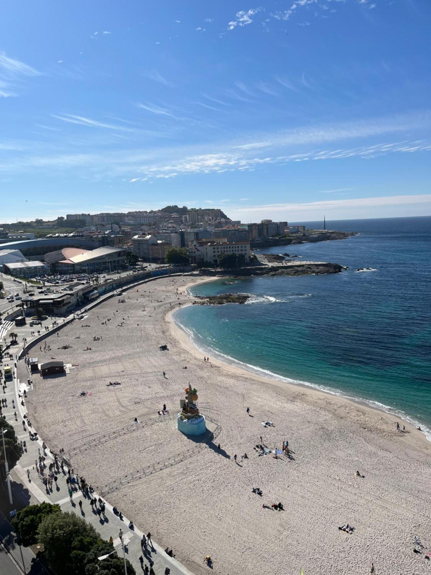 Primera Linea Playa Riazor A Coruña Εξωτερικό φωτογραφία
